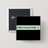 パレスチナの車登録プレート – 無料パレスチナ。 缶バッジ (正面&裏面)