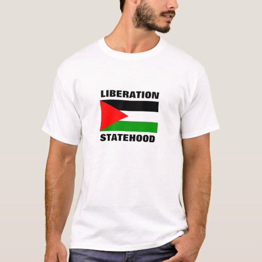 パレスチナのTシャツのための自由の独立国家 Tシャツ (正面)