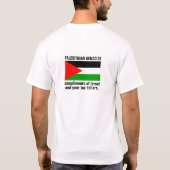 パレスチナのTシャツのための自由の独立国家 Tシャツ (裏面)