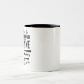 パレスチナはいつも私の黒の中に住む ツートーンマグカップ (中央)