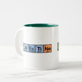 パレスチナは要素の作りました ツートーンマグカップ (正面左)