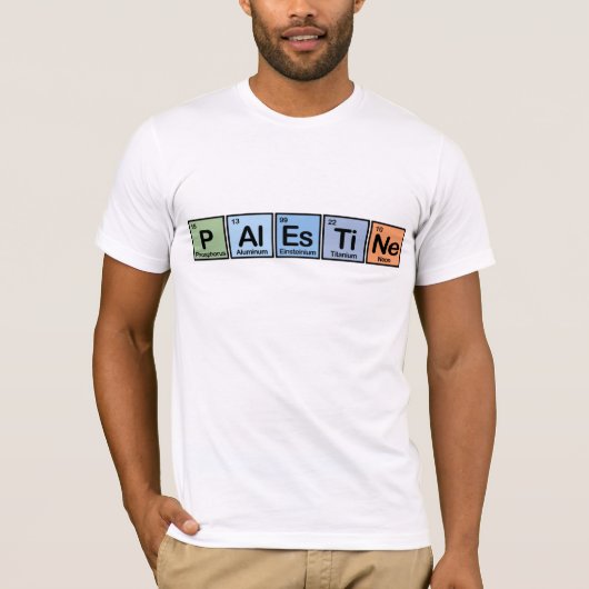 パレスチナは要素の作りました Tシャツ (正面)