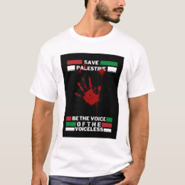 パレスチナを救え メンズTシャツ | パレスチナに自由を ティーシャツ Tシャツ