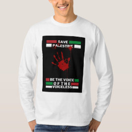 パレスチナを救え メンズTシャツ | パレスチナに自由を Tシャツ