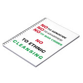 パレスチナを自由に　ジェノサイド・アパルトヘイト・戦争犯罪に反対 ノートブック (左側)