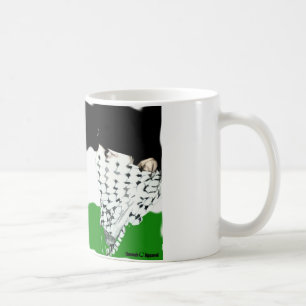 パレスチナインティファダ国旗 コーヒーマグカップ