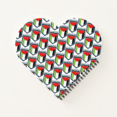 パレスチナカスタマイズ国名 ノートブック (裏面)