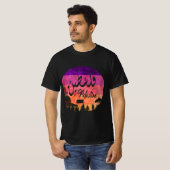 パレスチナデザインエルサレムアラビア文字فلسطين Tシャツ (正面フル)