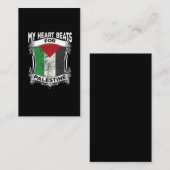 パレスチナハートガザ平和パレスチナのルーツ 名刺 (正面/裏面)