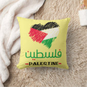 パレスチナハートトートバッグ クッション (ブランケット)