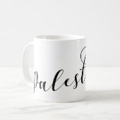 パレスチナハート国旗 コーヒーマグカップ (正面左)