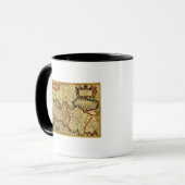 パレスチナパノラママップパレスチナ5 マグカップ (正面左)