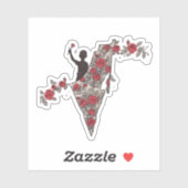 パレスチナフローラ地図 シール (シート)