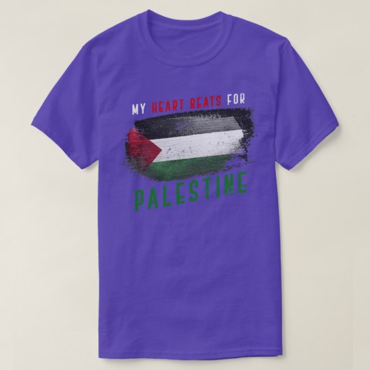 パレスチナプライド国旗 Tシャツ (デザイン正面)