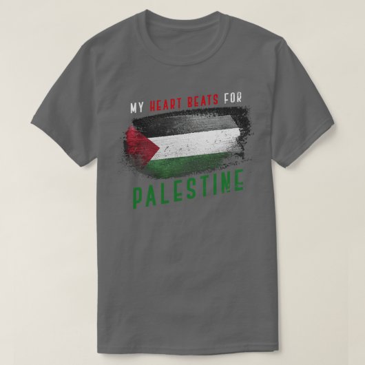 パレスチナプライド国旗 Tシャツ (デザイン正面)