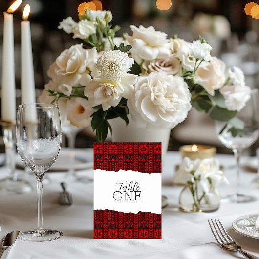 パレスチナ人のタトレズレッド テーブルナンバー