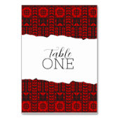 パレスチナ人のタトレズレッド テーブルナンバー (裏面)