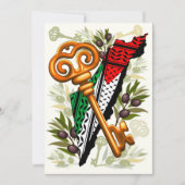 パレスチナ人の帰還権の重要なシンボル 招待状 (正面)