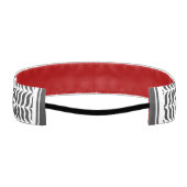 パレスチナ人クフィヤ黒白シェマグ アスレチックヘッドバンド (裏面)