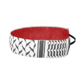 パレスチナ人クフィヤ黒白シェマグ アスレチックヘッドバンド (右)