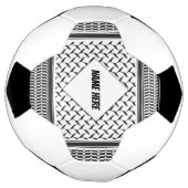 パレスチナ人クフィヤ黒白シェマグ サッカーボール (回転)