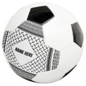 パレスチナ人クフィヤ黒白シェマグ サッカーボール (3/4)