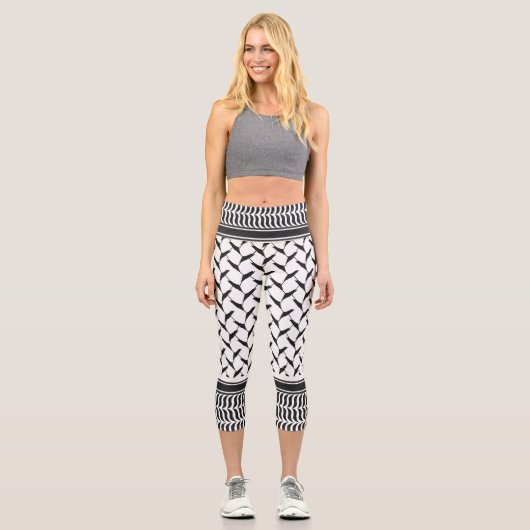 パレスチナ人ケフィエ カプリレギンス (正面)