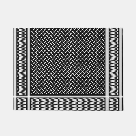 パレスチナ人ケフィエ ドアマット (正面)