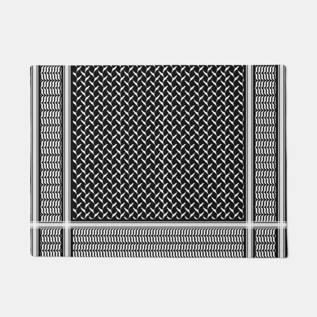 パレスチナ人ケフィエ ドアマット (正面)