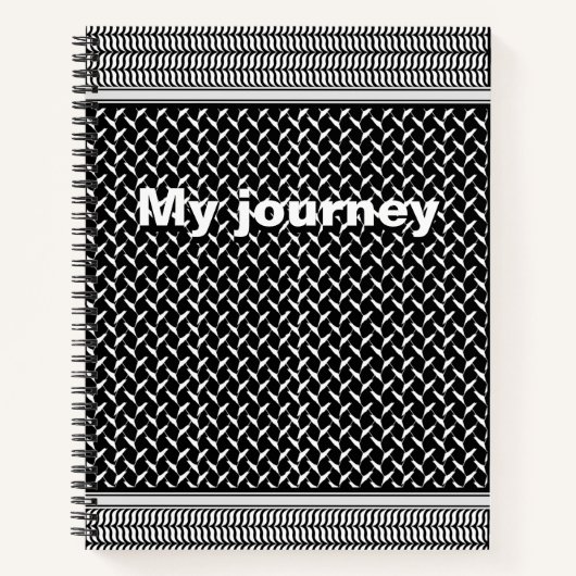 パレスチナ人ケフィエ ノートブック (正面)