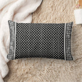 パレスチナ人ケフィエ ランバークッション (ブランケット)