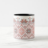 パレスチナ人ヨルダンのタトレズアラビア刺繍 ツートーンマグカップ (中央)
