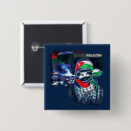 パレスチナ人虐殺の自由 缶バッジ