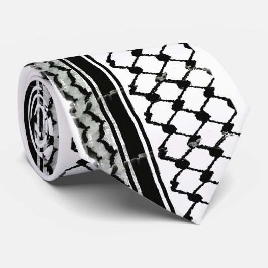 パレスチナ人Kaffiyeh ネクタイ (ロール)