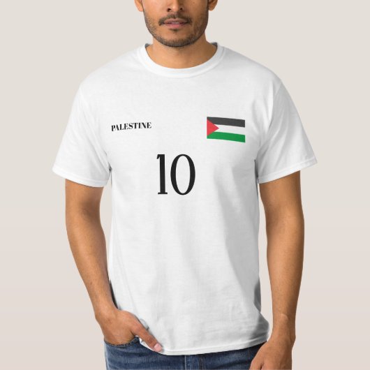 パレスチナ代表サッカーチーム Tシャツ (正面)