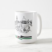 パレスチナ伝統と希望 コーヒーマグカップ (正面右)