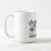 パレスチナ伝統と希望 コーヒーマグカップ (左)