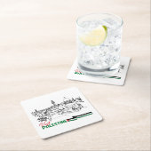 パレスチナ伝統と希望 スクエアペーパーコースター (インサイチュ)