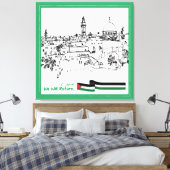 パレスチナ伝統と希望：我々は戻る キャンバスプリント (インサイチュ (寝室))