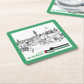 パレスチナ伝統と希望：我々は戻る スクエアペーパーコースター (アングル)