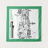 パレスチナ伝統と希望：我々は戻る タペストリー (正面(横))