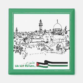 パレスチナ伝統と希望：我々は戻る マグネット