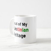 パレスチナ伝統マグカップ コーヒーマグカップ (正面左)