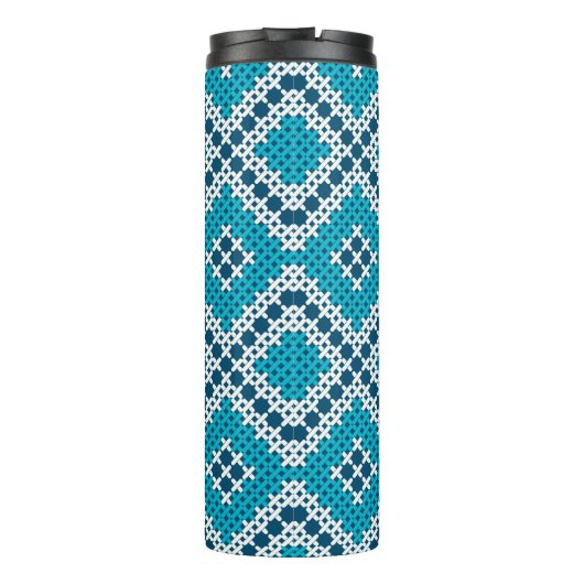 パレスチナ伝統的アラビア刺繍模様 タンブラー (裏面)