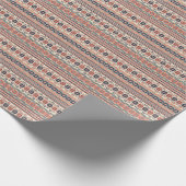 パレスチナ刺しゅうモチーフ：伝統的美しい。 ラッピングペーパー (角)