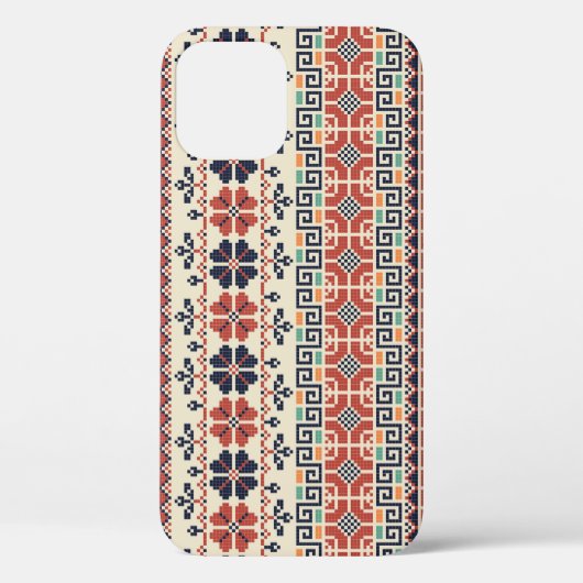 パレスチナ刺しゅうモチーフ:伝統的美しい。 Case-Mate iPhoneケース (裏面)