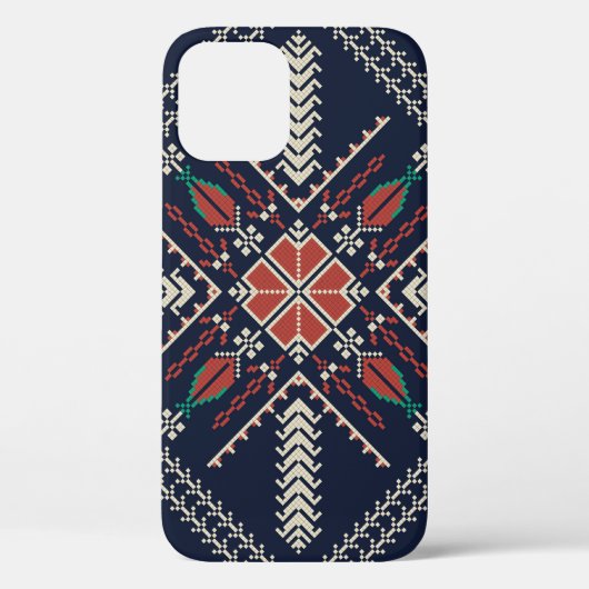 パレスチナ刺伝統的しゅう:模様デザイン Case-Mate iPhoneケース (裏面)