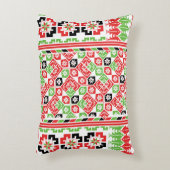 パレスチナ刺繍タスリーズ印刷デザイン アクセントクッション (正面(垂直))