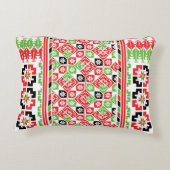 パレスチナ刺繍タスリーズ印刷デザイン アクセントクッション (裏面)