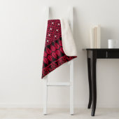 パレスチナ刺繍タスリーズ印刷デザイン シェルパブランケット (インサイチュ)